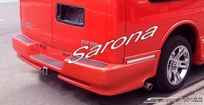 Custom GMC Savana Van  All Styles Rear Bumper (1996 - 2024) - $650.00 (Part #GM-016-RB)